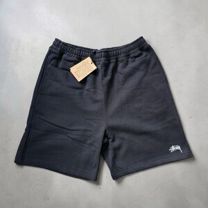 Stussy black sweat shorts